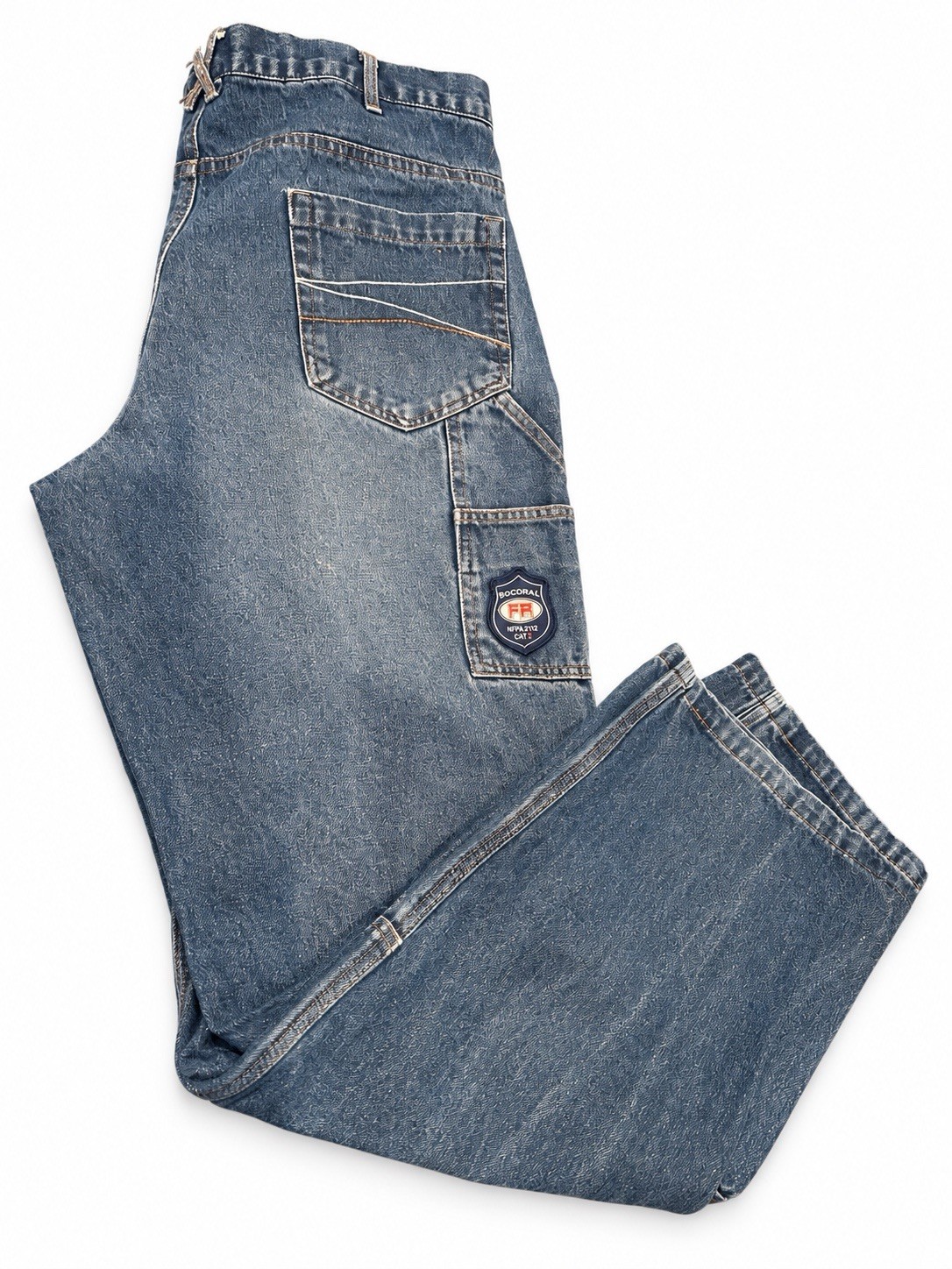 Bocomal FR Jeans Mens 36x34 Blue Cat2 Flame Resistant Fire Resistance Denim Pant Bocomal FR Jeans Mens 36x34 Blue Cat2 Flame Resistant Fire Resistance Denim Pant