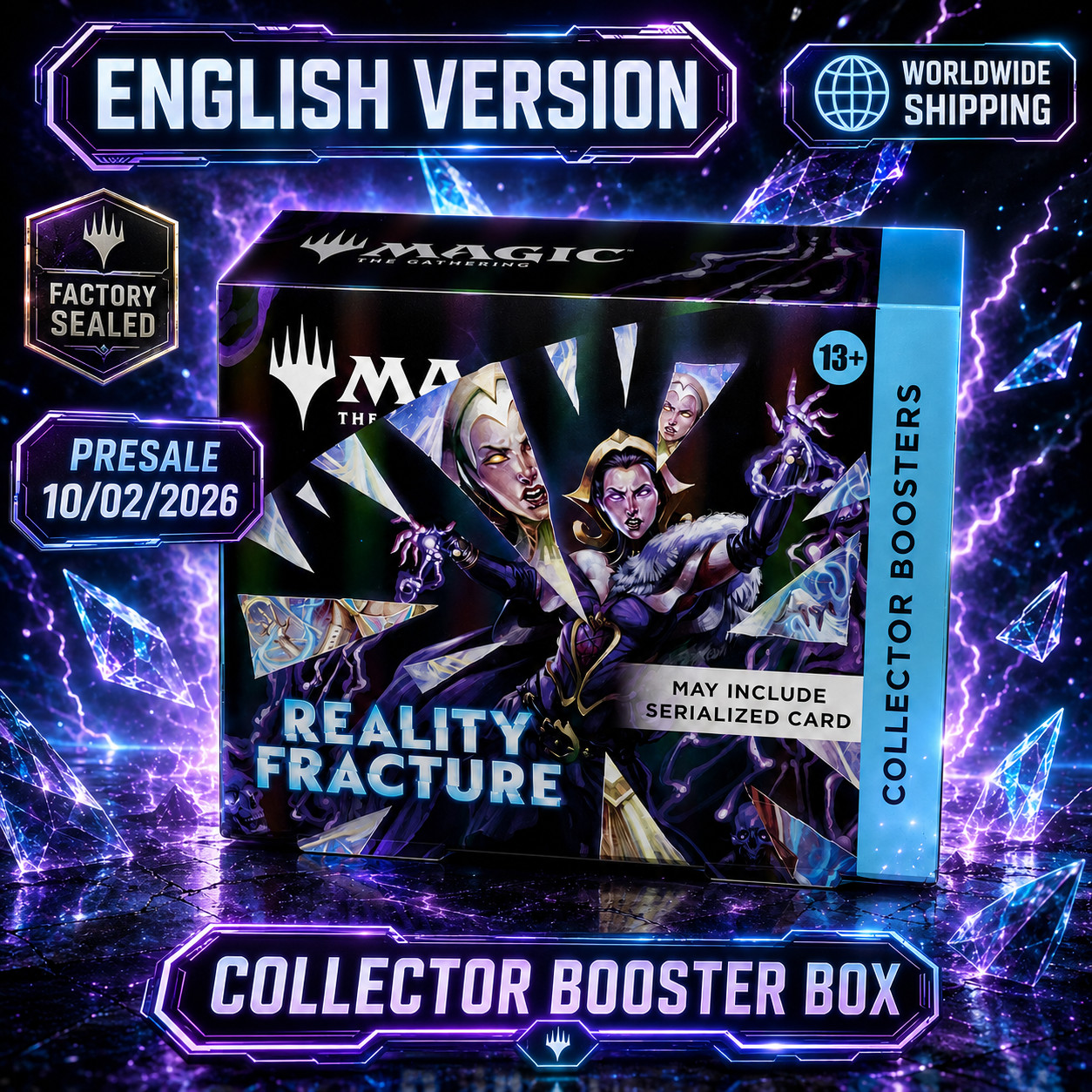 PRESALE 2026 MTG Reality Fracture Collector Booster Box English Sealed 10/02