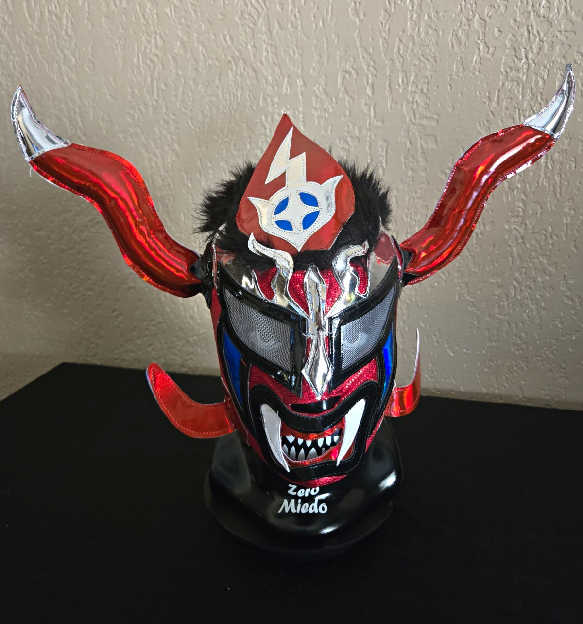 Jushin Thunder Liger Wrestling Mask Semi Pro NJPW New Japan red