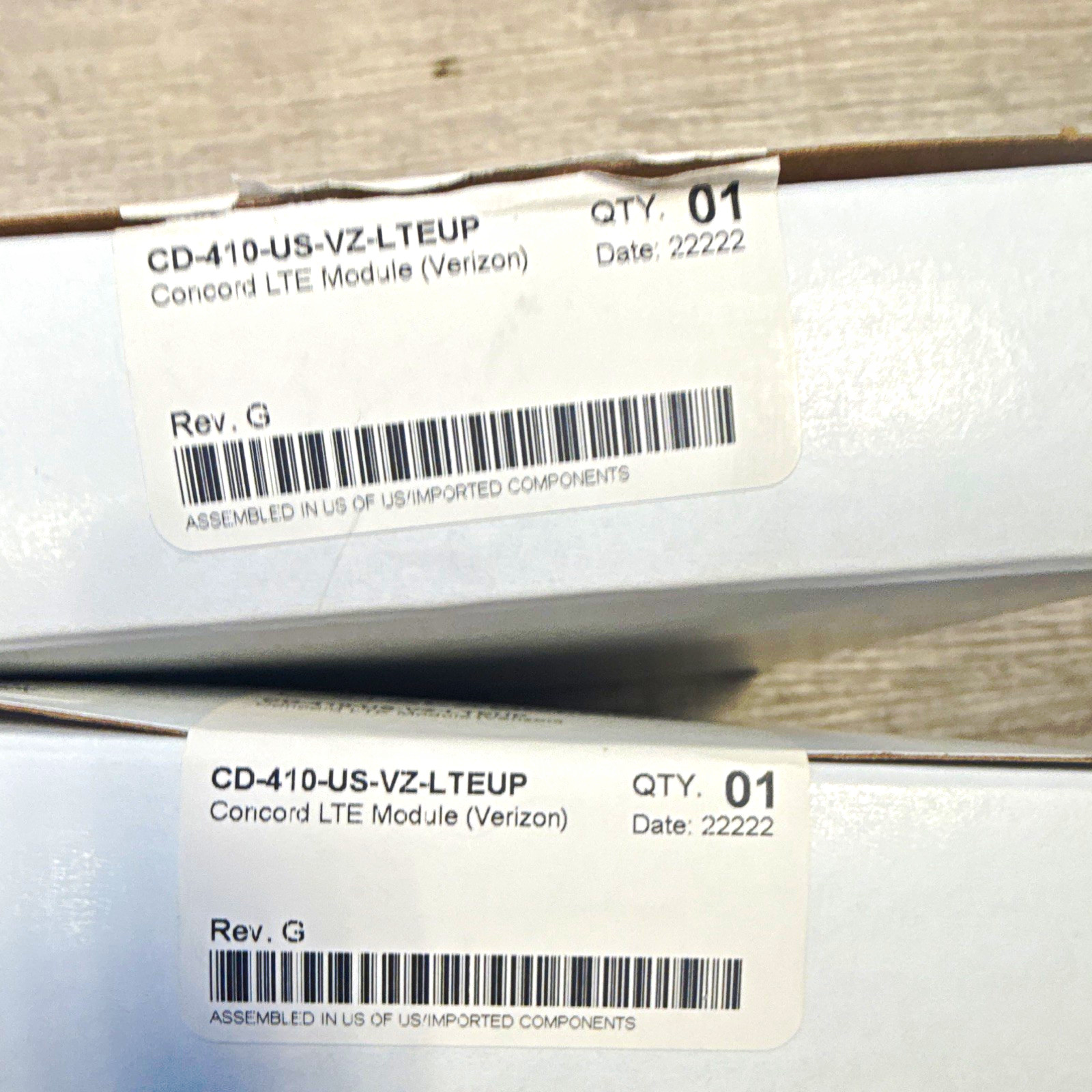 (2) Alarm.com CD-410-US-VZ-LTEUP Concord LTE Module Verizon Rev G