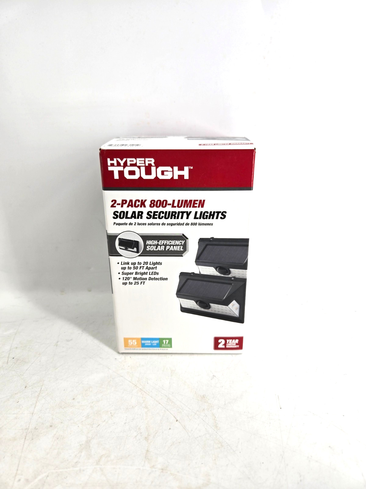 (2 pack) Hyper Tough Solar Motion Security Light
