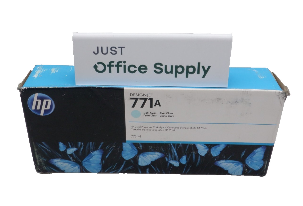 Genuine HP 771A Light Cyan B6Y20A 775ml Ink 