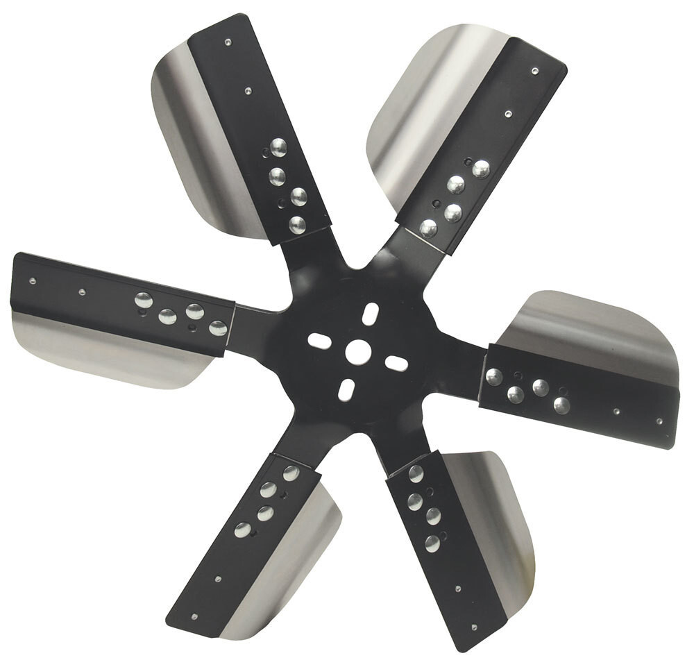 Derale 17017 Mechanical Cooling Fan, 17 in Fan, 6 Blade, 5/8 in Pilot, Universal