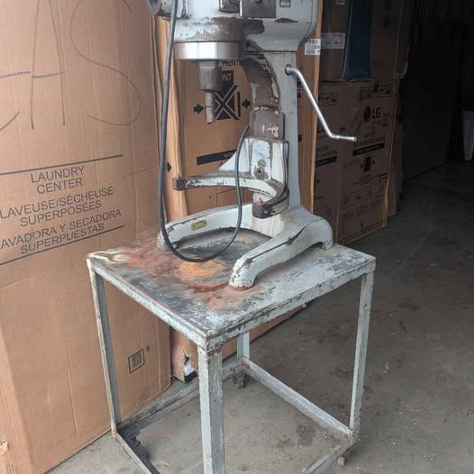 Hobart A-200 20- quart dough mixer with metal table
