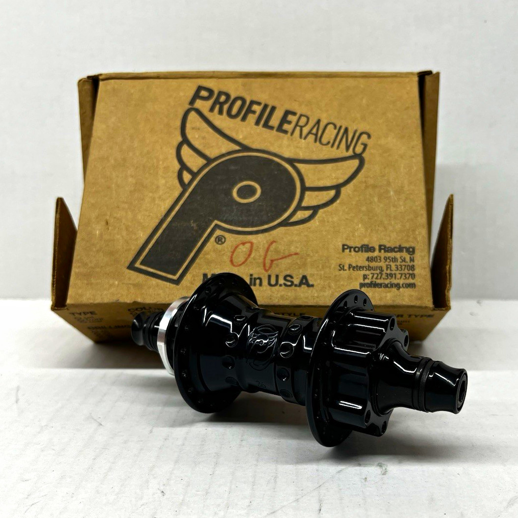 Profile Racing SS Classic BMX/MTN Hub Black 135/100 36H Bolt-On Profile Racing SS Classic BMX/MTN Hub Black 135/100 36H Bolt-On