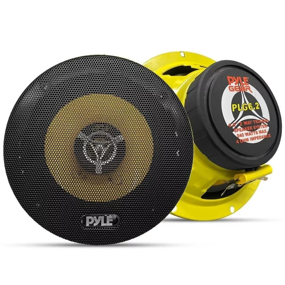 Pyle 6.5'' 240 Watt Two-Way Speakers Pair New