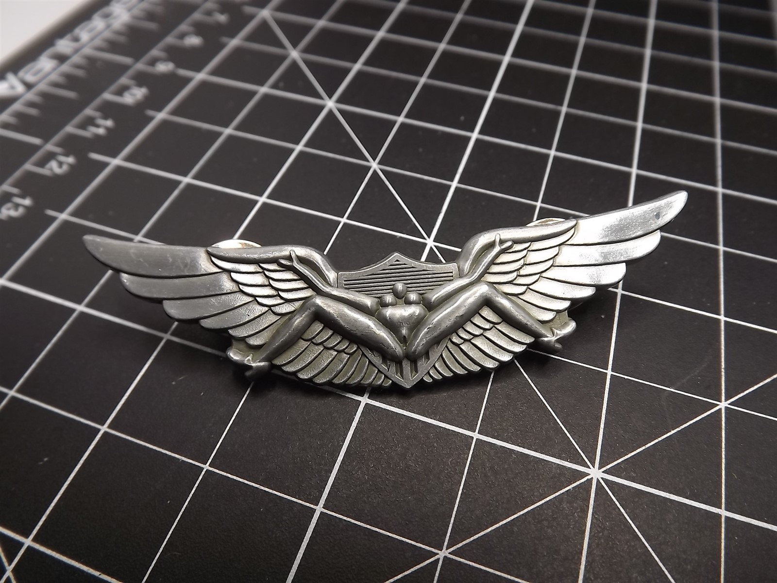 BUSH WINGS PIN PILOT BADGE PARACHUTE JUMP WINGS GUARANTEED FOR LIFE