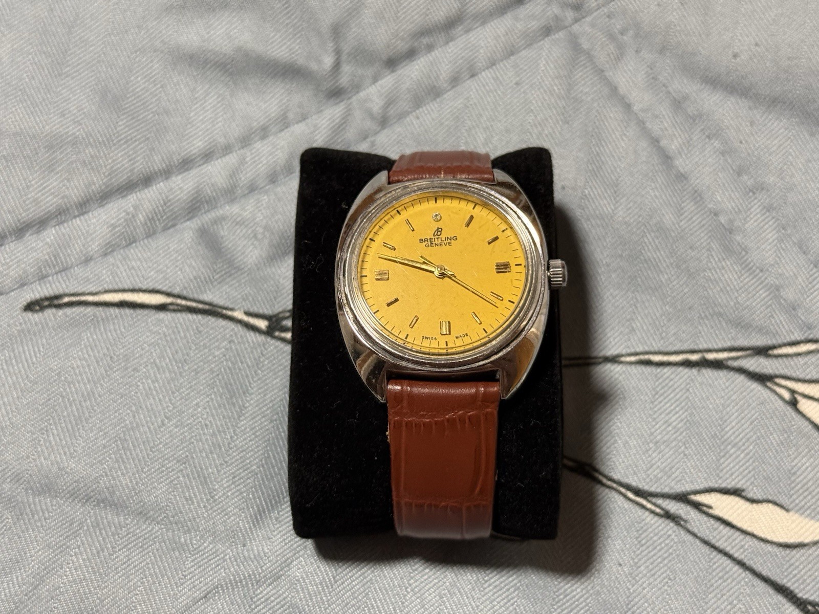 Breitling Geneve Men\'s Watch Vintage 17 Jewels Manual Winding