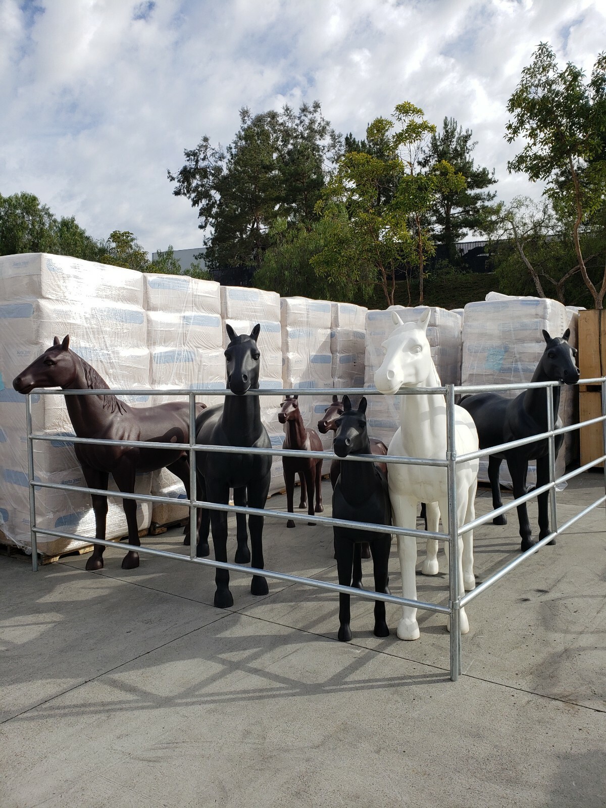 Life-Size Plastic Model Horse