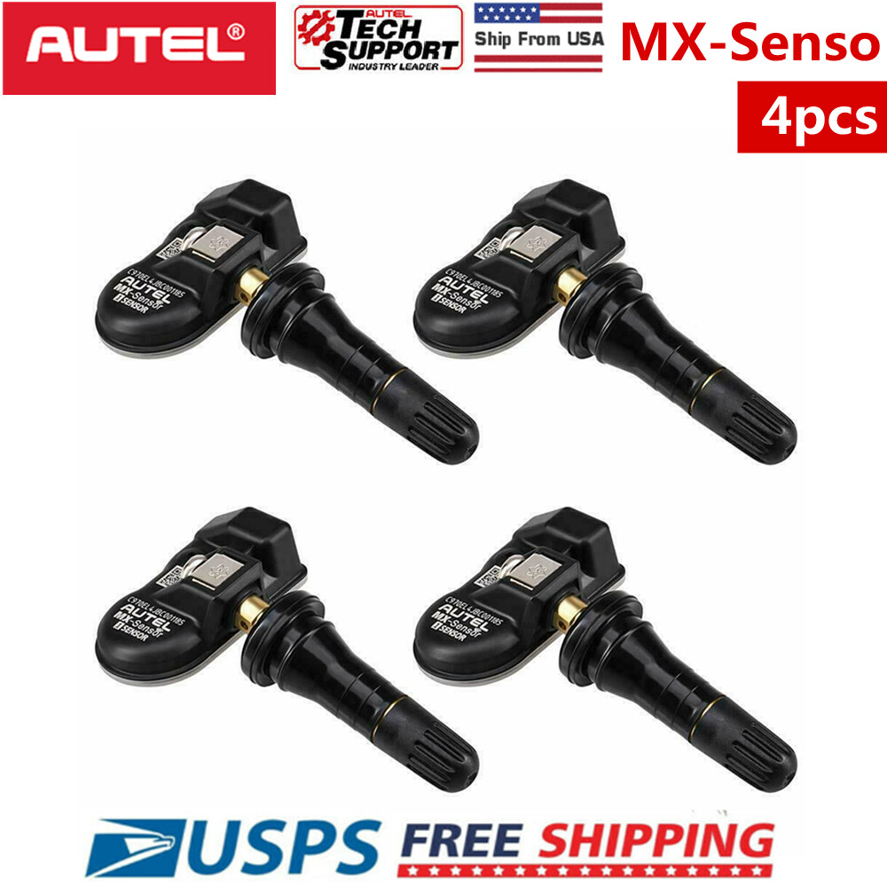 Autel MaxiTPMS 4 pcs MX Programmable Sensor 2 In1 315MHz&433MHz Rubber Stem