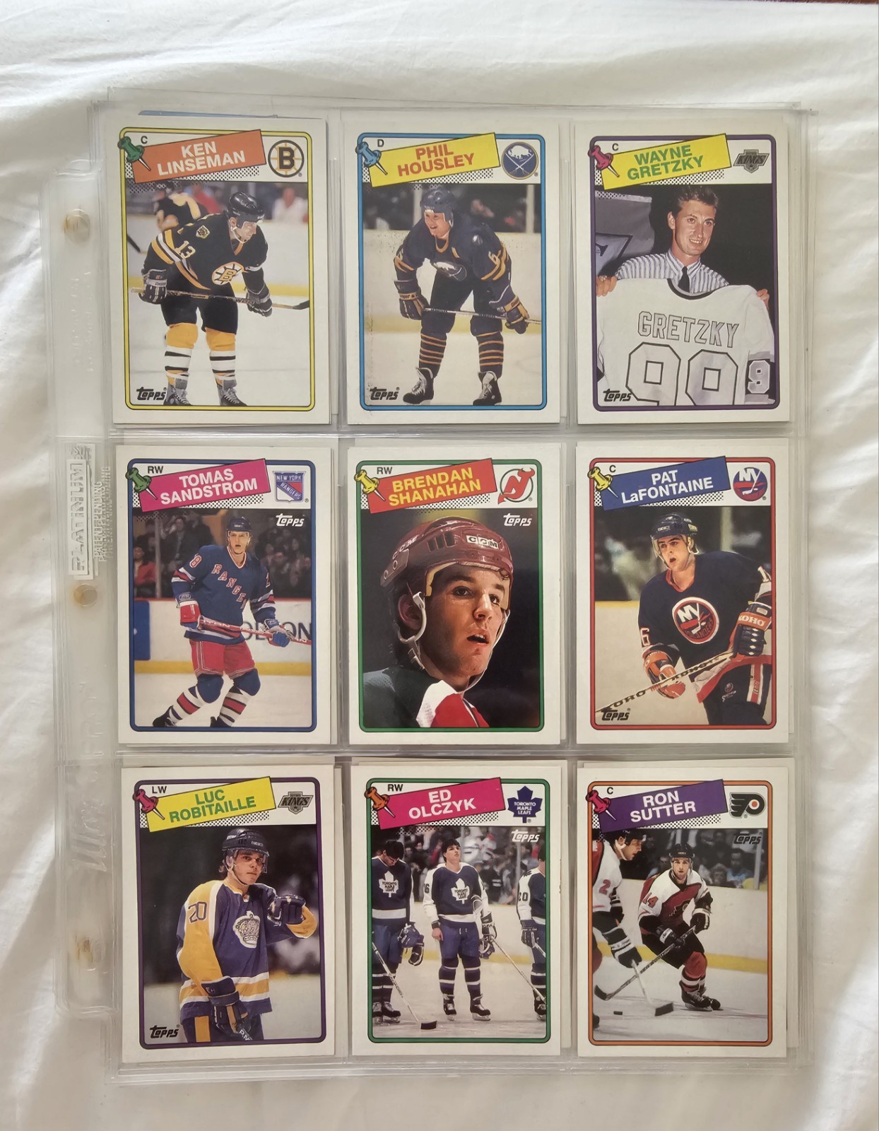 1988 89 Topps Complete Set 1-198 Gretzky Lemieux Roy Hull Shanahan NrMT MT