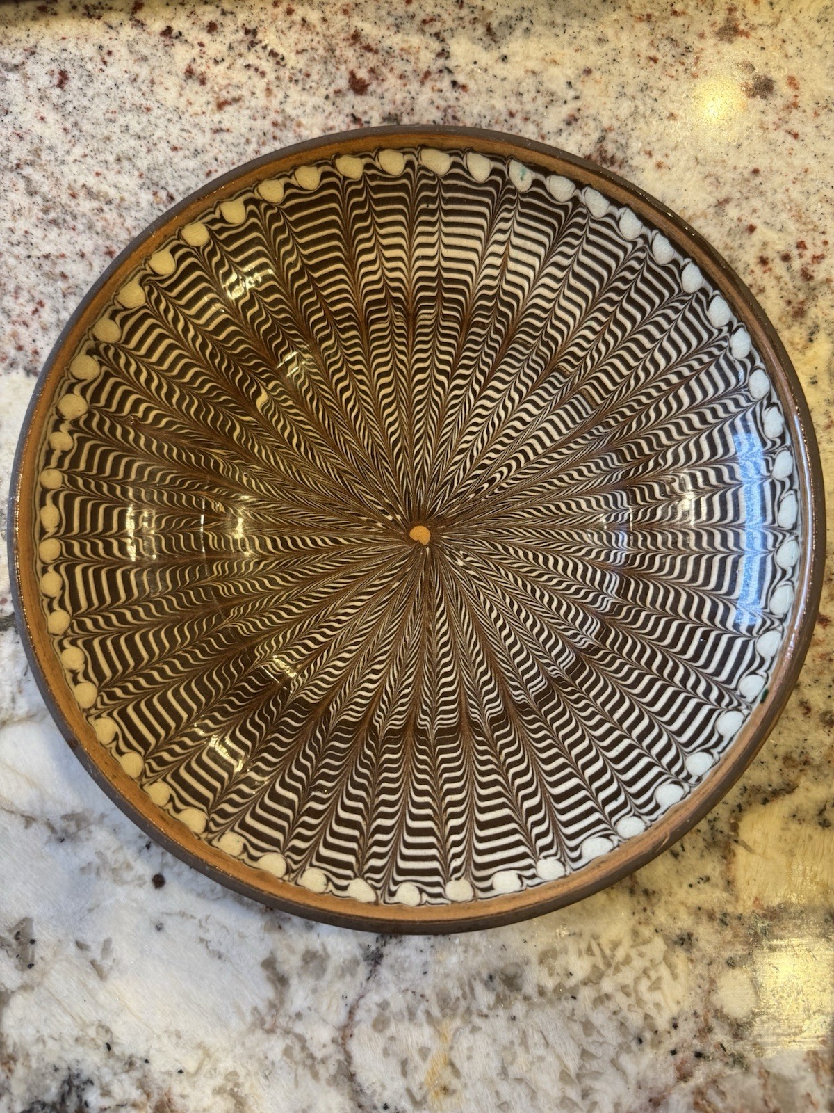 VINTAGE Romania ~ Horezu Pottery Ceramic Bowl SIGNED Spectacular Art - Large WOW VINTAGE Romania ~ Horezu Pottery Ceramic Bowl SIGNED Spectacular Art - Large WOW