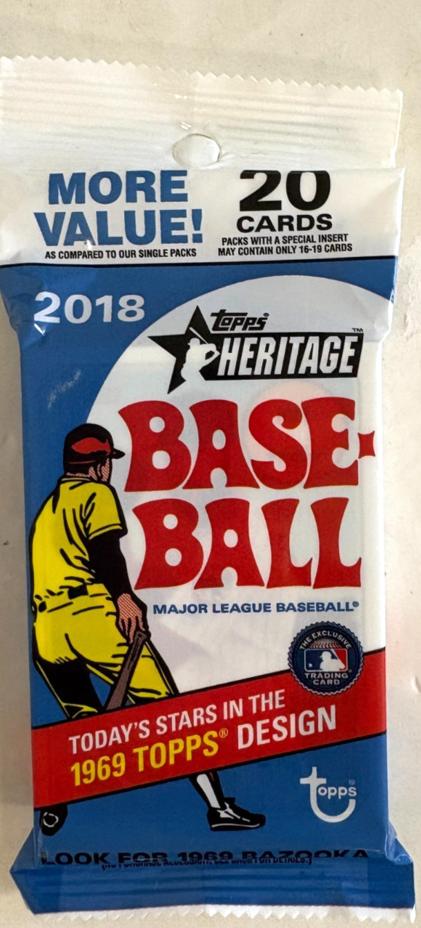 2018 TOPPS HERITAGE  BASEBALL FAT PACK ( OHTANI, SOTO AND ACUNA ???)