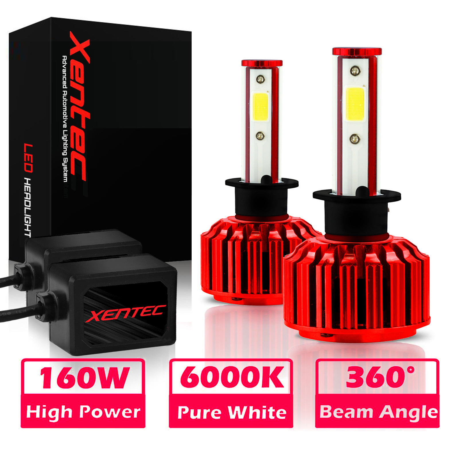 Xentec LED Light Conversion Kit 120W 60000LM H4 H7 H10 H11 9006 9004 9007 H13 H1 Xentec LED Light Conversion Kit 120W 60000LM H4 H7 H10 H11 9006 9004 9007 H13 H1