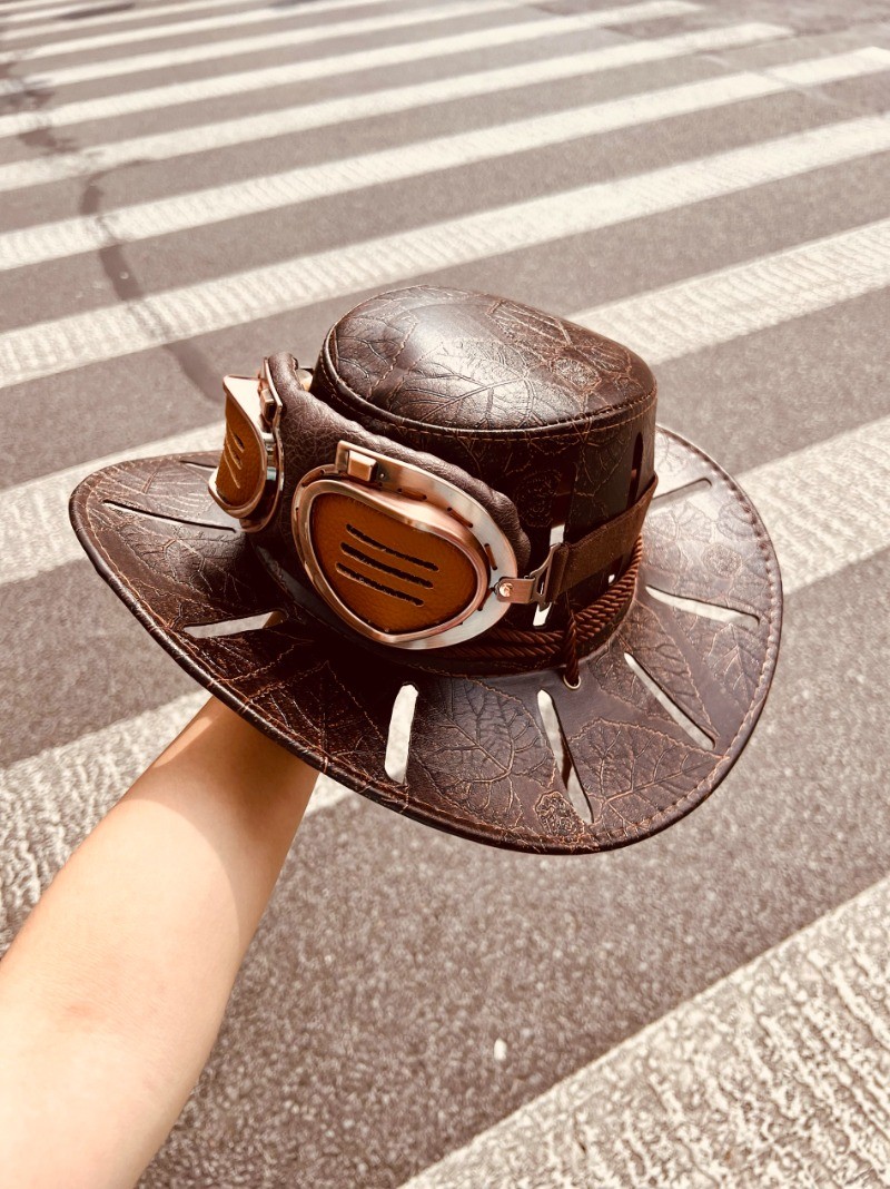 JoJo\'s Bizarre Adventure SBR Gyro Zeppeli Cosplay Hat Cowboy Hat Goggles Gifts