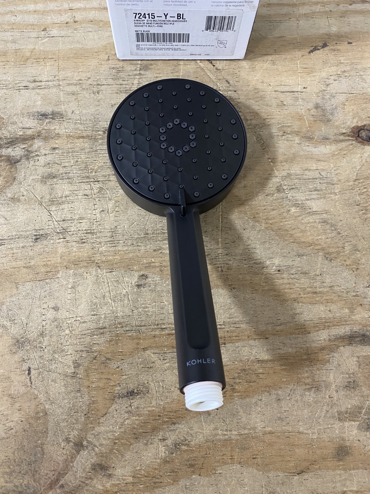 Kohler K-72415-Y-BL Awaken 2.5 GPM Multi Function Hand Shower *READ* Kohler K-72415-Y-BL Awaken 2.5 GPM Multi Function Hand Shower *READ*