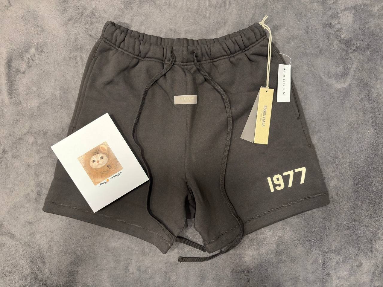 Fear Of God Essentials Shorts 1977 Iron Black/Gray - NEW WITH TAGS (XS-XL) Fear Of God Essentials Shorts 1977 Iron Black/Gray - NEW WITH TAGS (XS-XL)