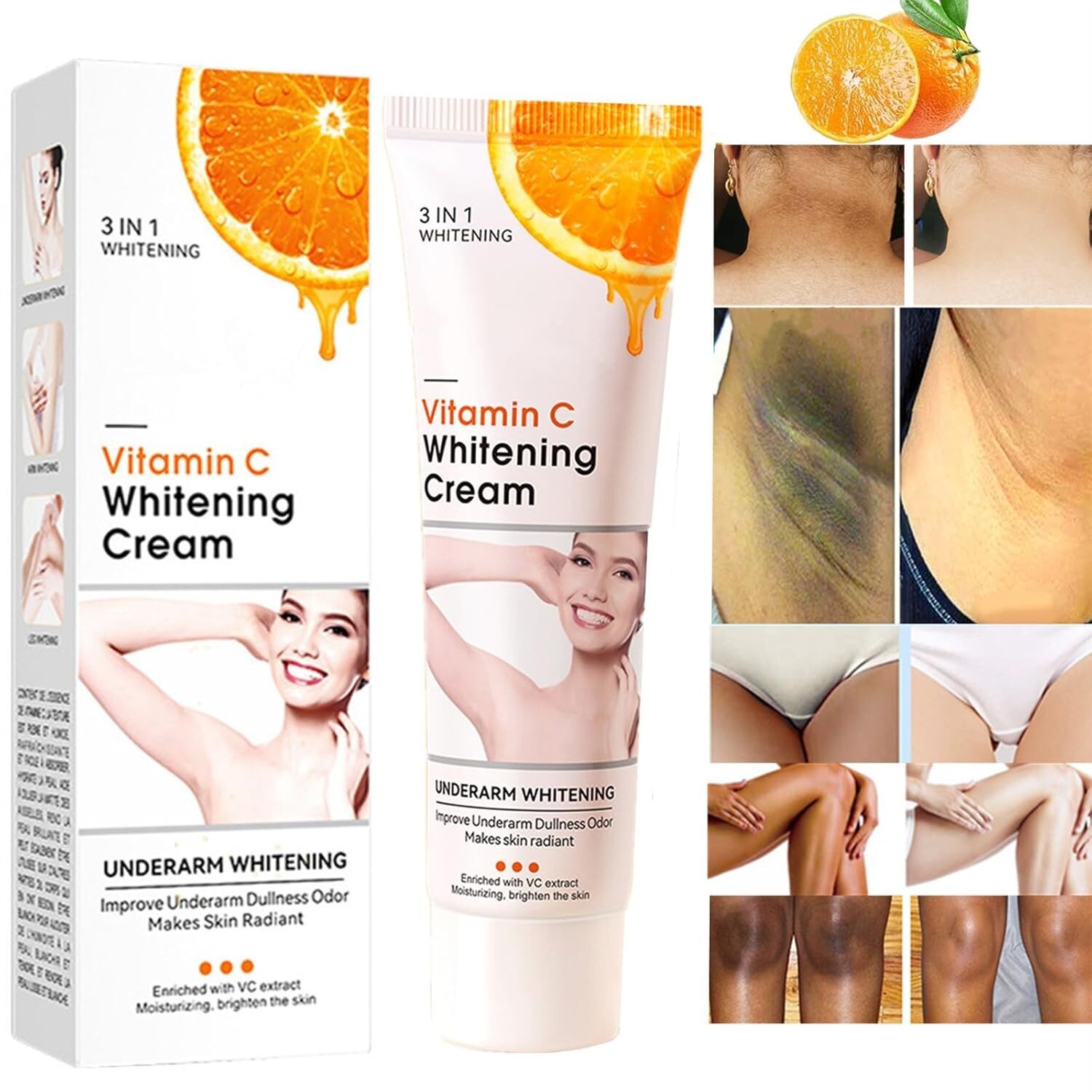 Blanqueador Aclarador De La Piel La Mejor Crema Blanqueadora Cuello Axilas Codos