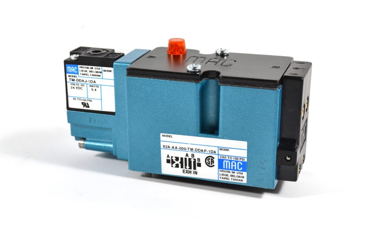 MAC VALVES INC 82A-AC-000-TM-DAAP-1DA Solenoid Valve (NIB) MAC VALVES INC 82A-AC-000-TM-DAAP-1DA Solenoid Valve (NIB)