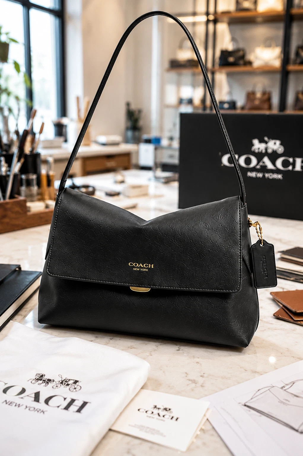 COACH Chelsea Shoulder Bag 30 Leather Crossbody Handbag NWT CDS58 Hobo New COACH Chelsea Shoulder Bag 30 Leather Crossbody Handbag NWT CDS58 Hobo New