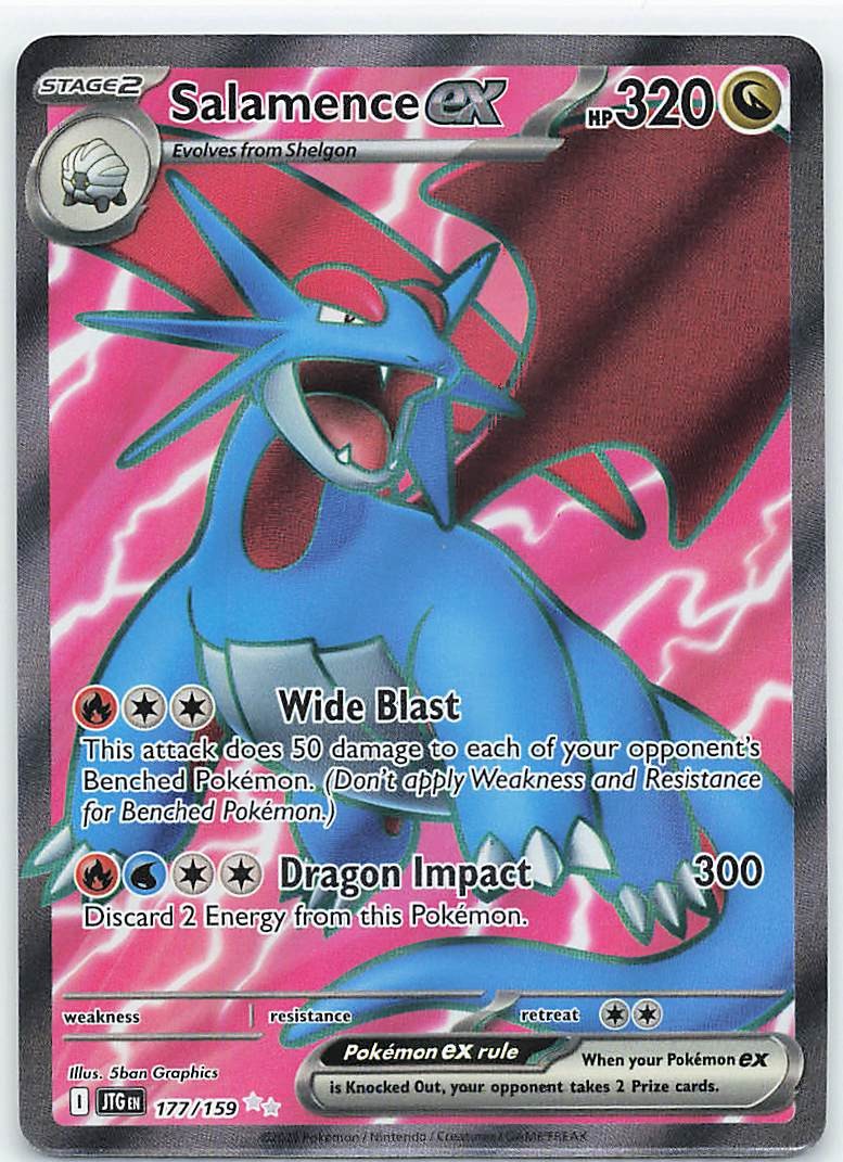 Salamence ex Holo Ultra Rare SV09: Journey Together 177/159 NM