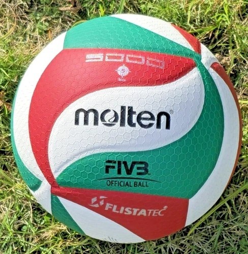 Molten V5M5000 Volleyball -Size 5, Indoor/Outdoor Soft PU Leather volley ball