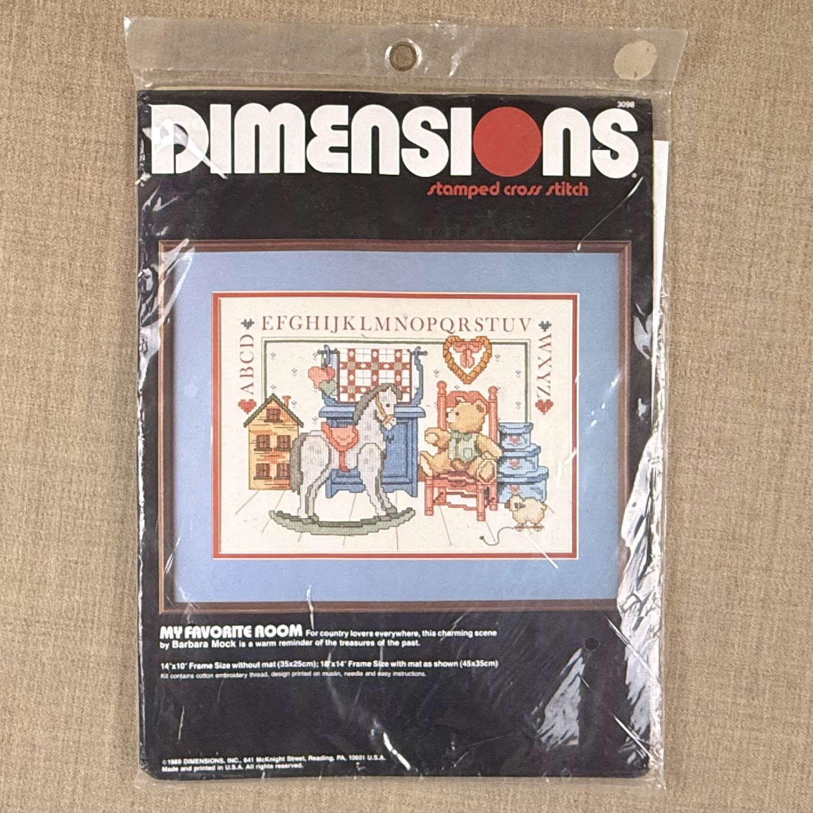 Vintage Dimensions My Favorite Room Cross Stitch Kit 3098 Barbara Mock 1989