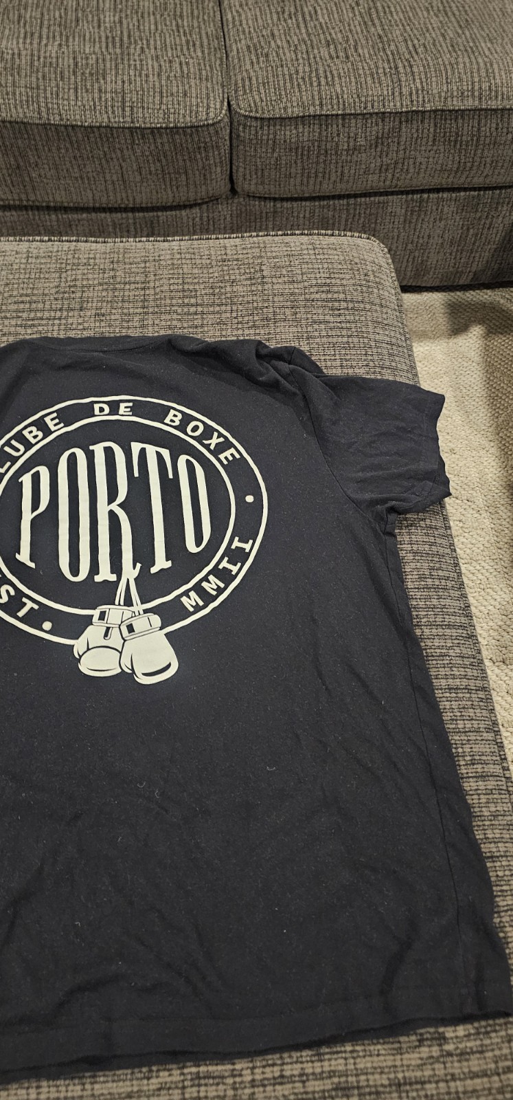 Hollister Black T Shirt Men Club De Boxe Porto