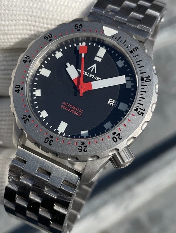 STEELDIVE SD STEELFLIER Luxury Big Mechanical Diver Sapphire Crystal NH35 STEELDIVE SD STEELFLIER Luxury Big Mechanical Diver Sapphire Crystal NH35
