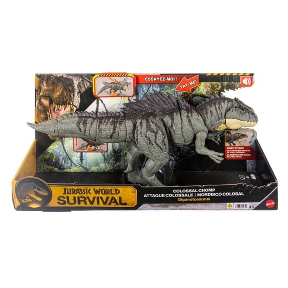 Jurassic World Colossal Chomp Giganotosaurus Figure Big Bite Attack Jurassic World Colossal Chomp Giganotosaurus Figure Big Bite Attack