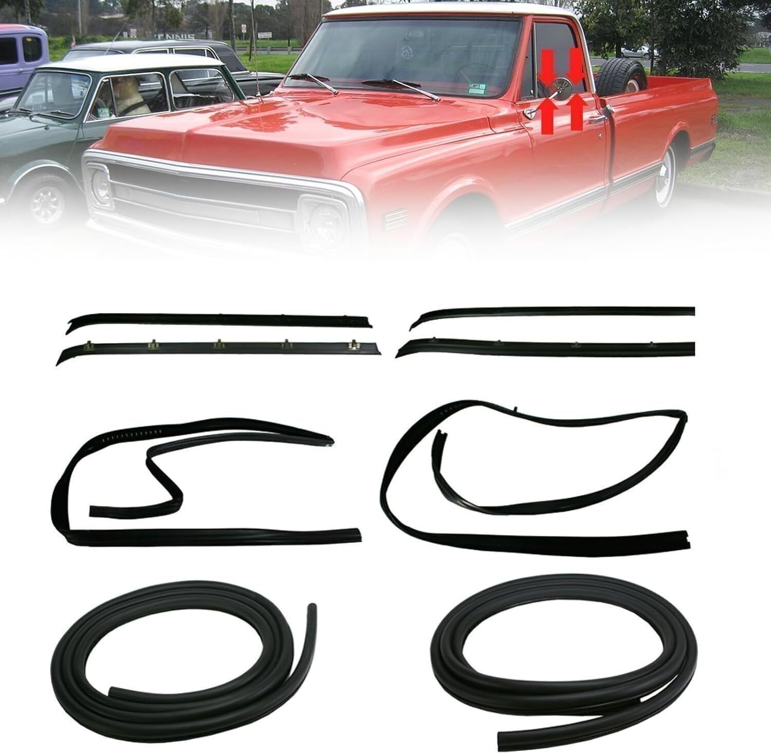 Rubber Door Weatherstrip Seal Kit For 1984-94 Chevy S10 Blazer GMC S-15 --US