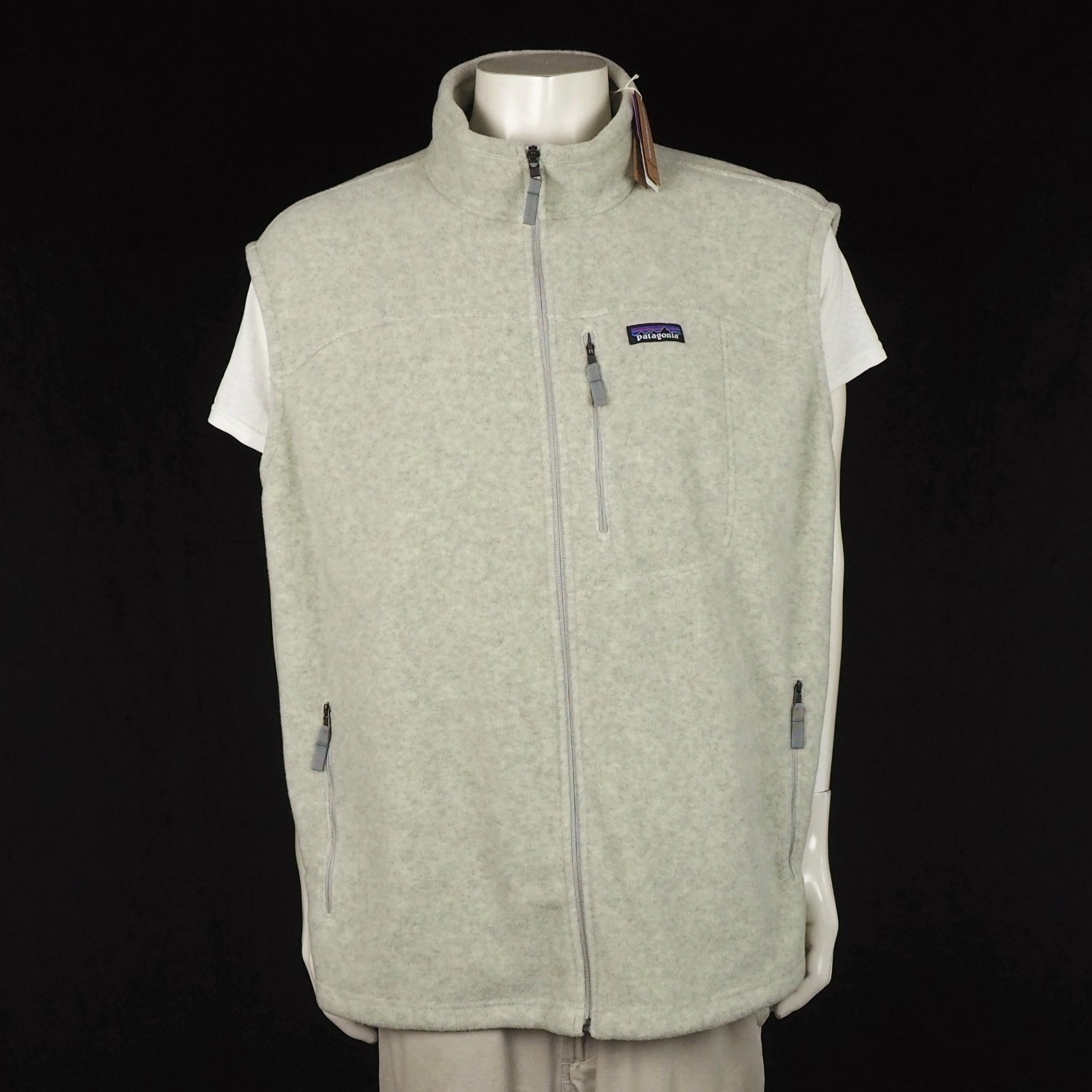 New Patagonia Classic Synchilla Fleece Jacket Vest Mens 3XL XXXL Oatmeal Beige