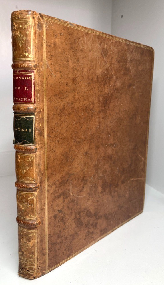 ANCIENT GREECE ATLAS 1790 Anacharsis. 31 Engraved Maps Hand-Colored Tree Calf