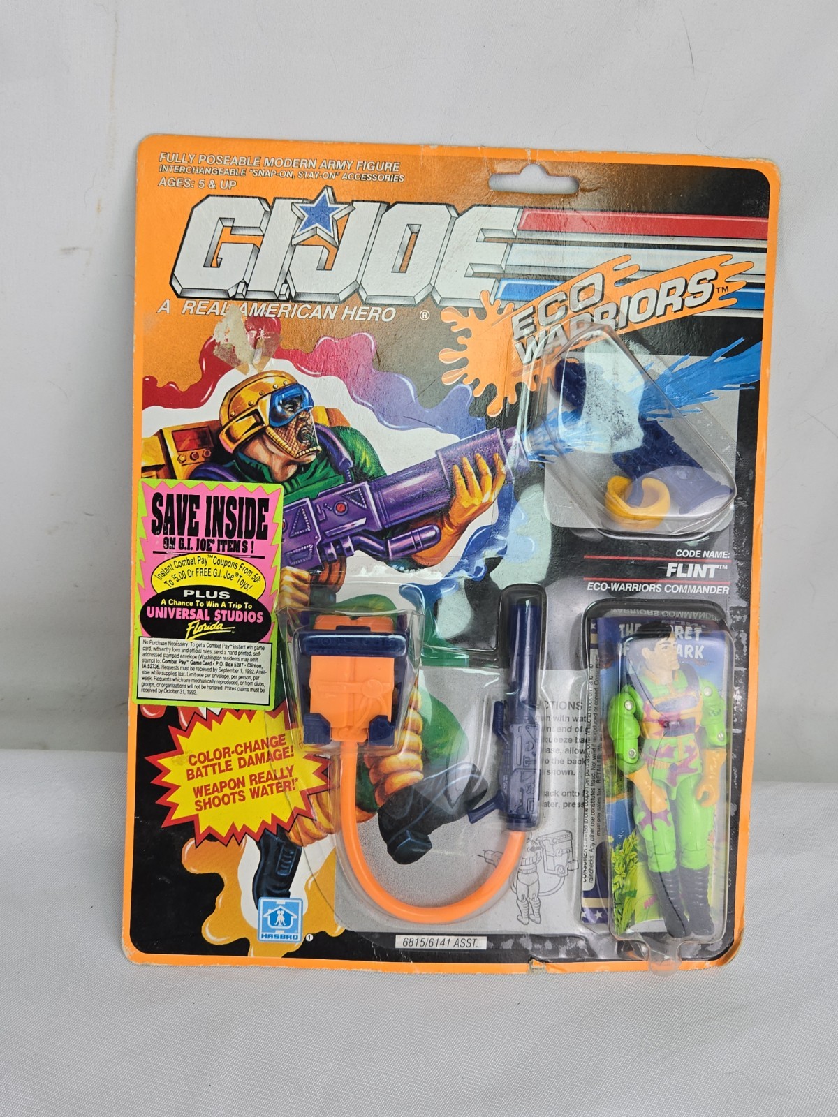 GI JOE vintage 1991 FLINT v3 Eco Warrior Vintage 1992 gijoe g i complete moc