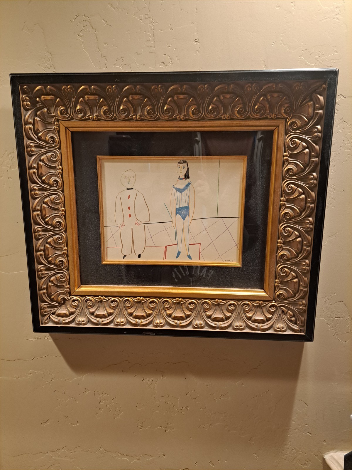 Pablo Picasso La Comedie Humaine V11 1954  Lithograph In Color After Origonal