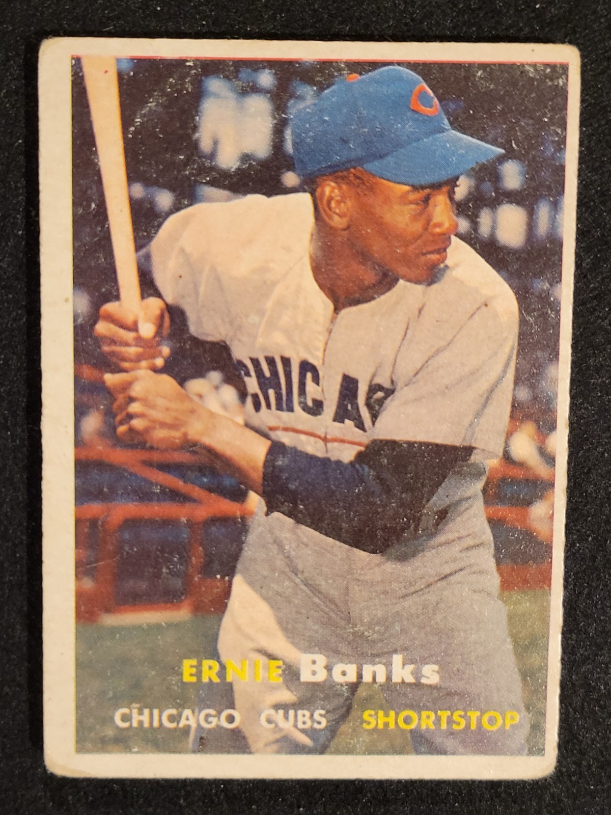 1957 Topps - Ernie Banks #55 - VGEX *CLC* 1957 Topps - Ernie Banks #55 - VGEX *CLC*