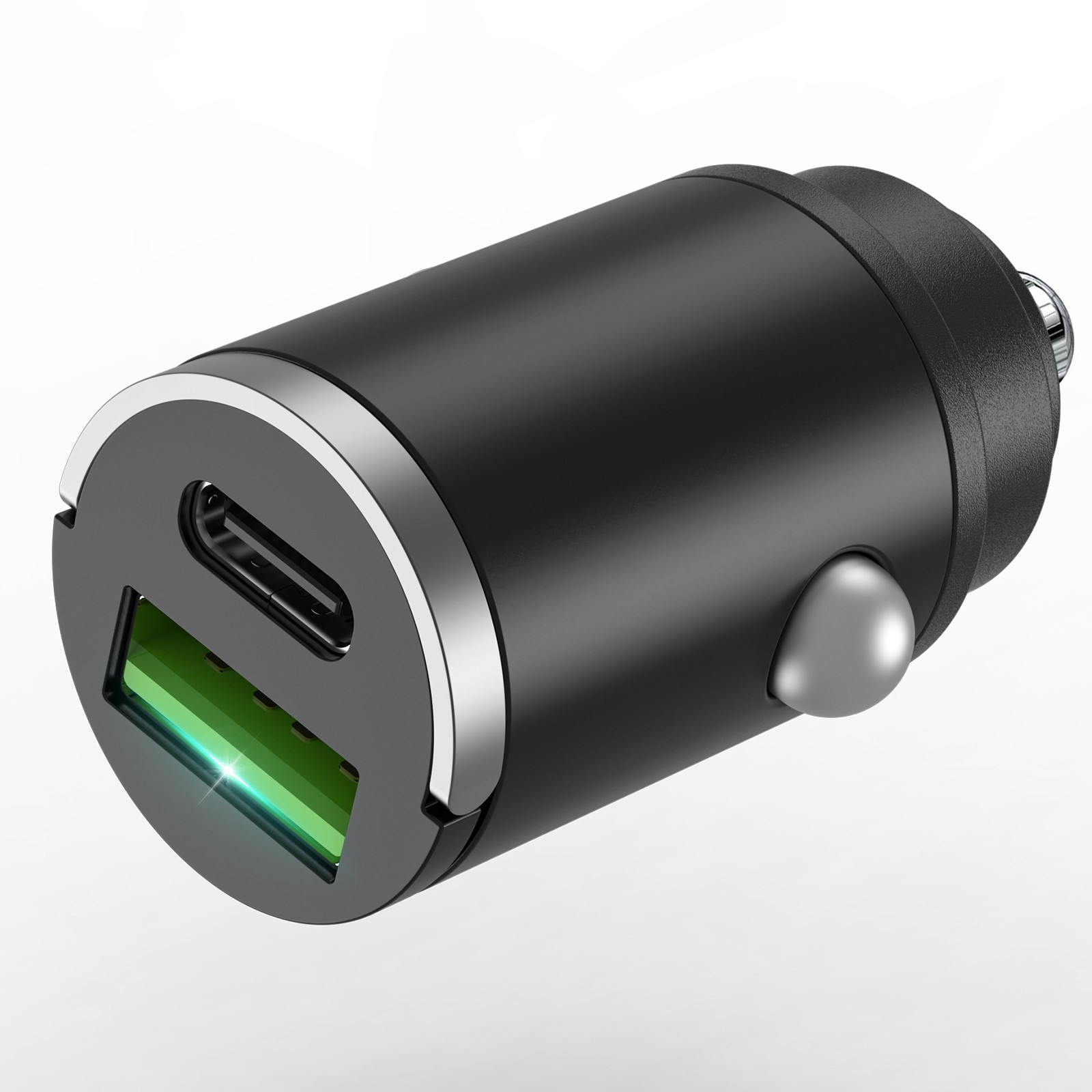 100W USB C Car Charger Fast Charging 2-in1 Adapter  For 12V-24V Vehicles