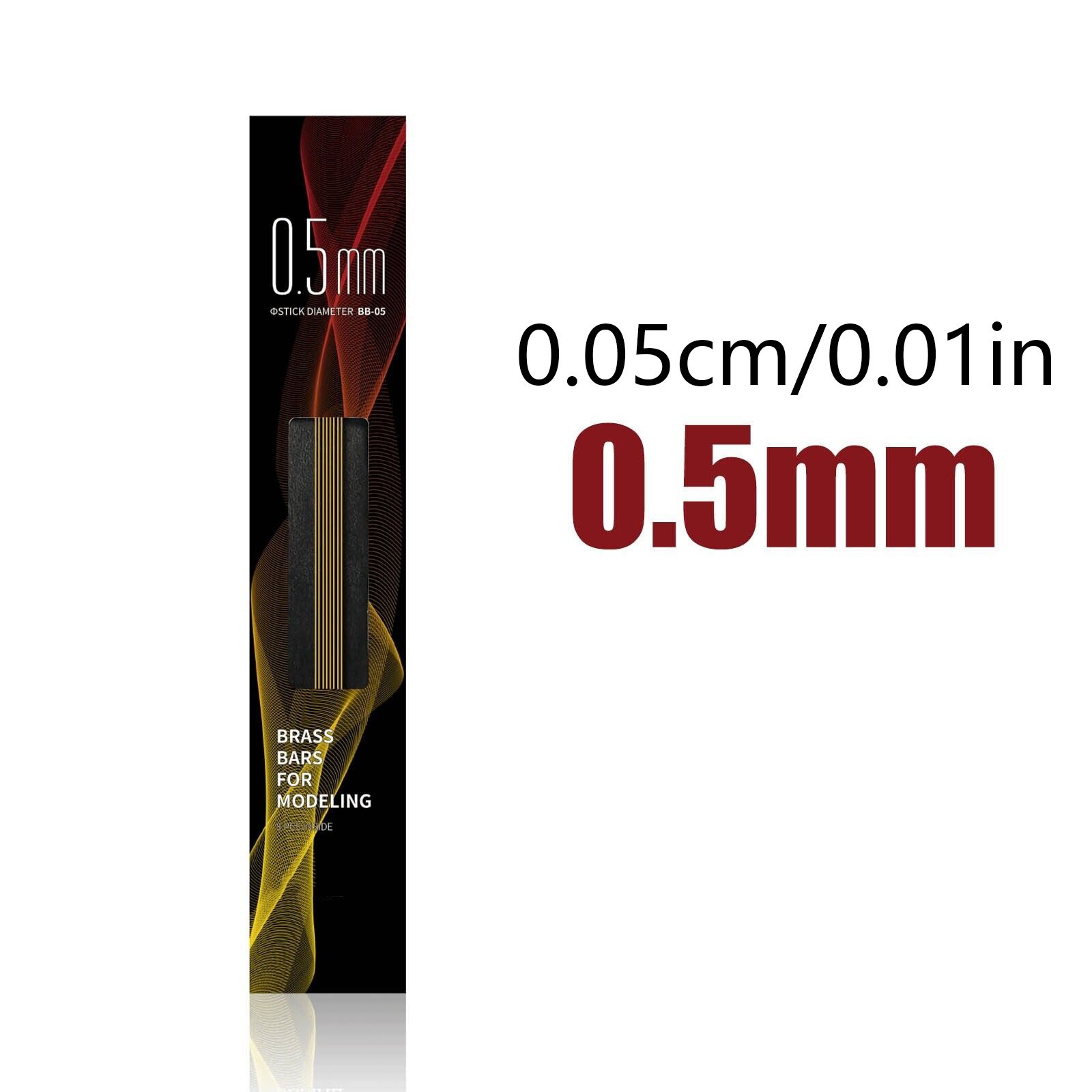 0.5mm-3.0mm Solid Brass Bars Rods Building Tool for Gundam/Military Hobby Model