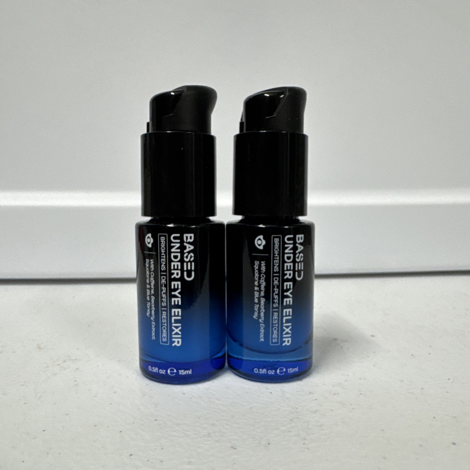 2 PACK BASED under eye Elixir - .5 oz Each - (1 oz Total) NEW WITHOUT BOX :) 2 PACK BASED under eye Elixir - .5 oz Each - (1 oz Total) NEW WITHOUT BOX :)