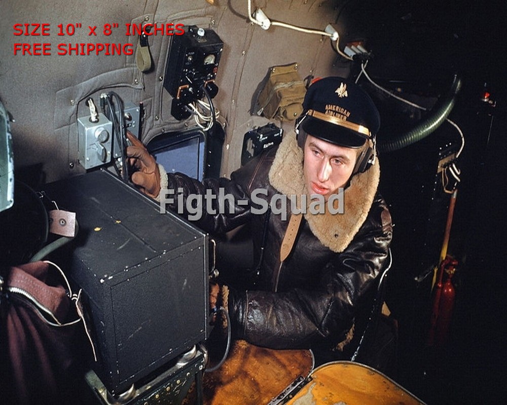 WW2 8x10 Photo 1942 B-24 Liberator US Bomber during a mission O8466