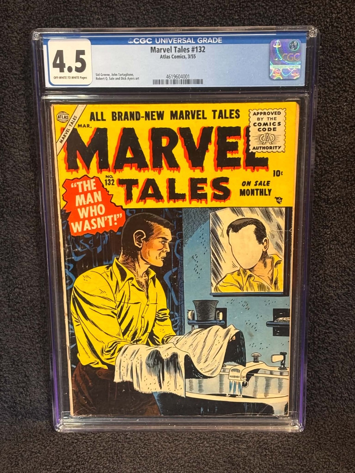 Marvel Tales #132 1955 Atlas Pre Code Horror GD 4.5 Marvel Tales #132 1955 Atlas Pre Code Horror GD 4.5