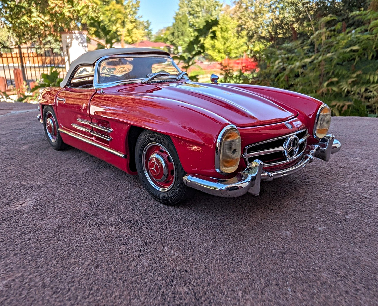 Gorgeous Franklin Mint 1960 Mercedes-Benz 300SL Roadster Convertibl 1:24 Diecast
