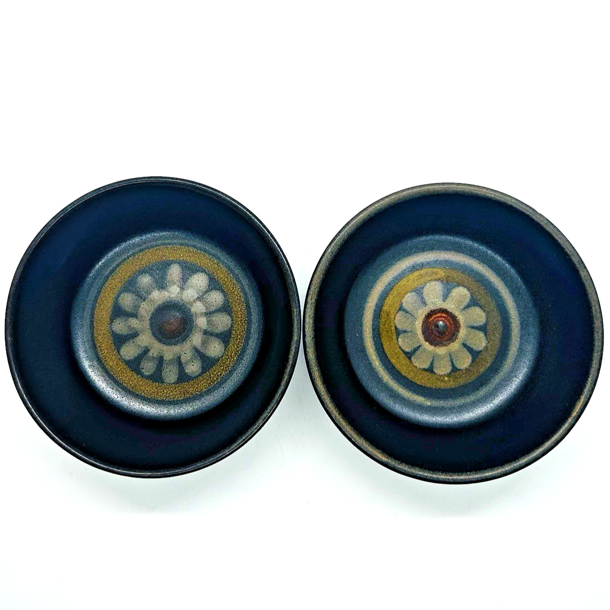 Vintage Denby Arabesque 5” Bowls Samarkand Fruit Cereal Stoneware MCM Set Of 2