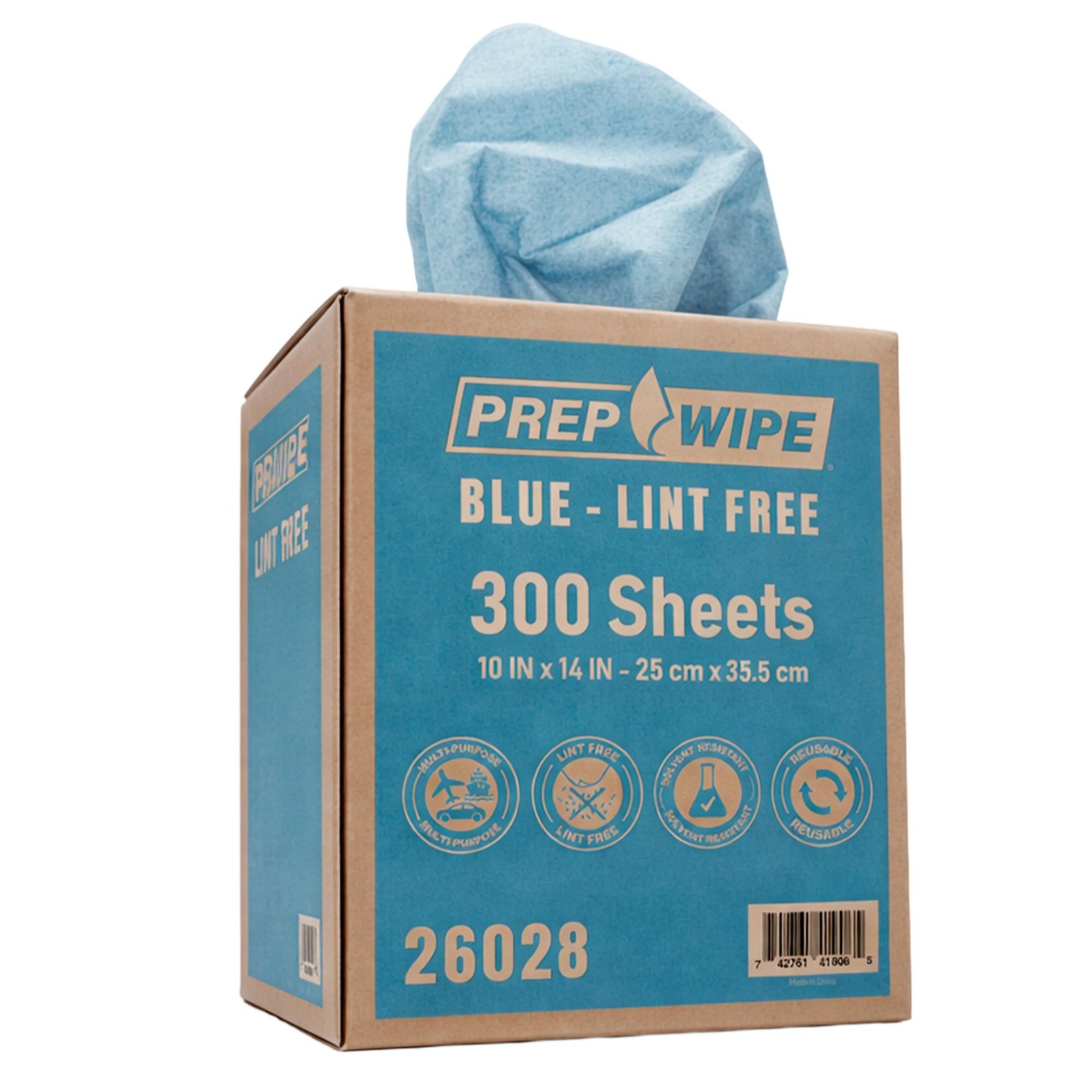 Lauco Prep Wipe Lint-Free Towels – Heavy Duty Nonwoven Cleaning Cloths