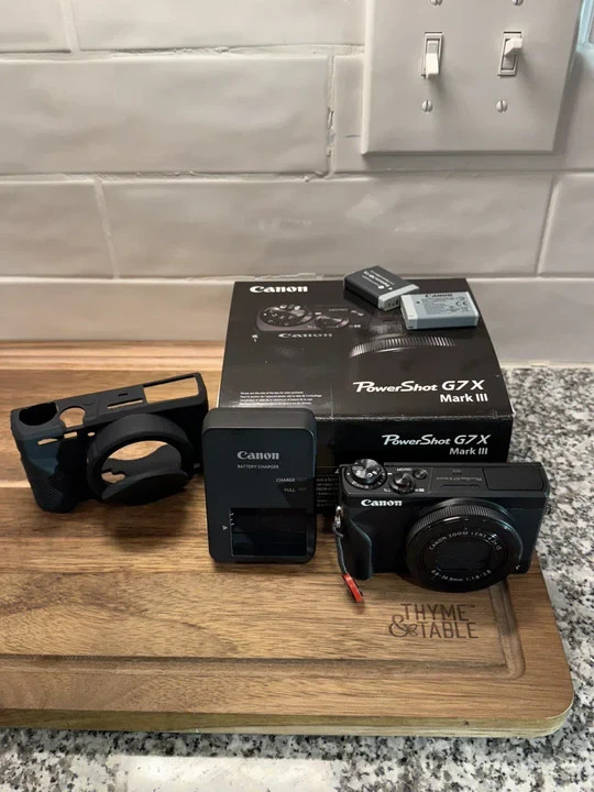 Canon PowerShot G7 X Mark III - Digital Camera - Black ''Rеаd dеѕсriрtiоn''