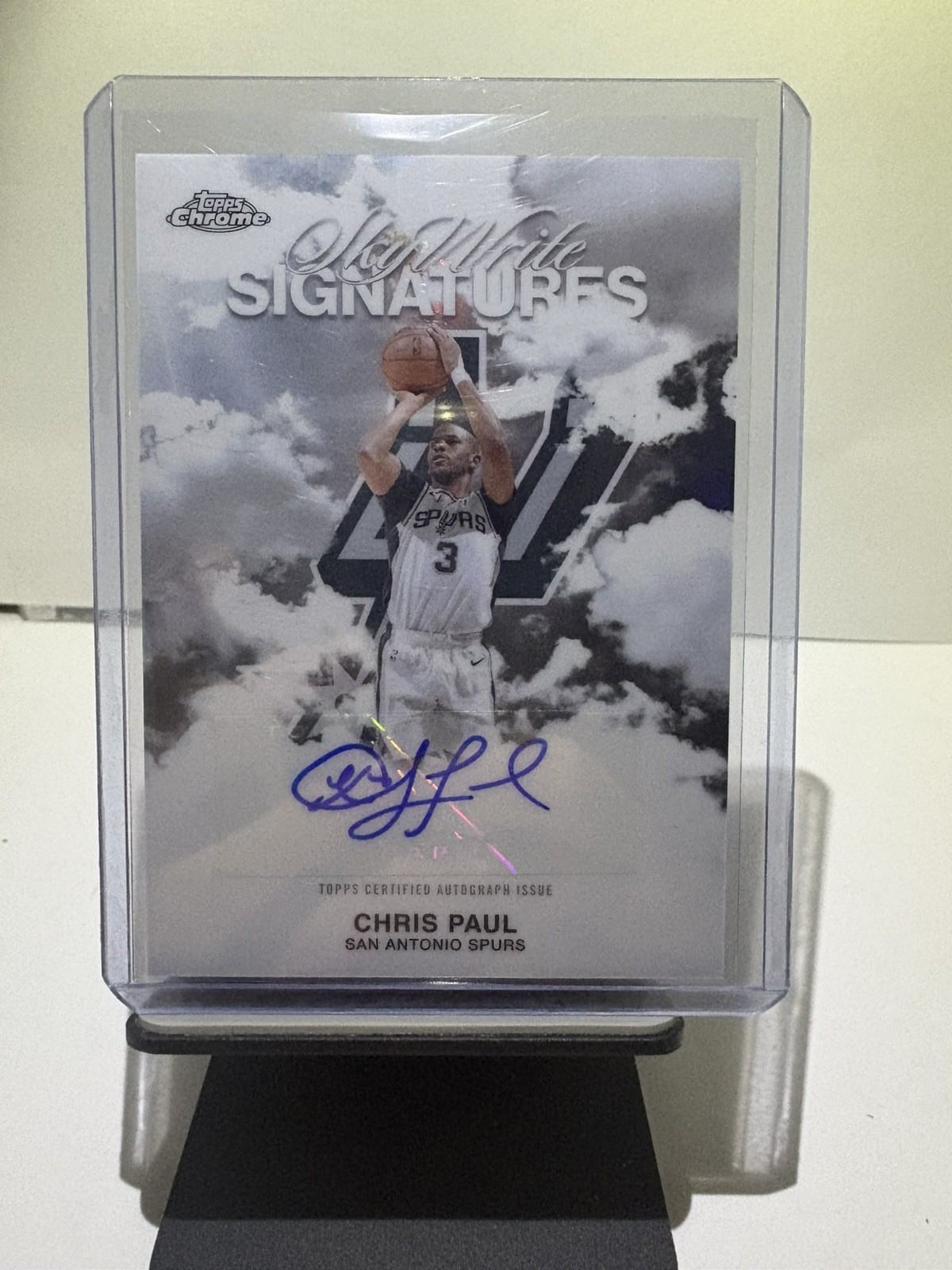 Topps Chrome 2025-26 SkyWrite Signatures Refractor Auto Chris Paul #SWS-CP Spurs