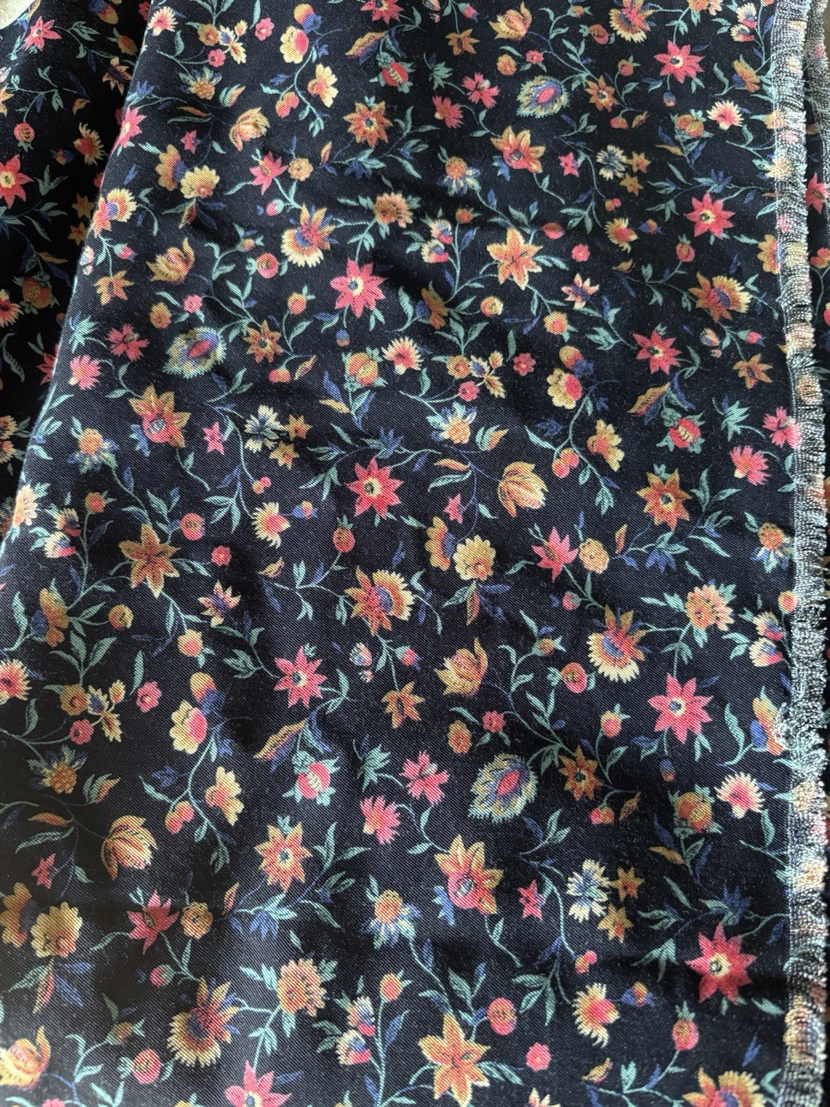 Vintage Sunset Floral Rayon Possibly