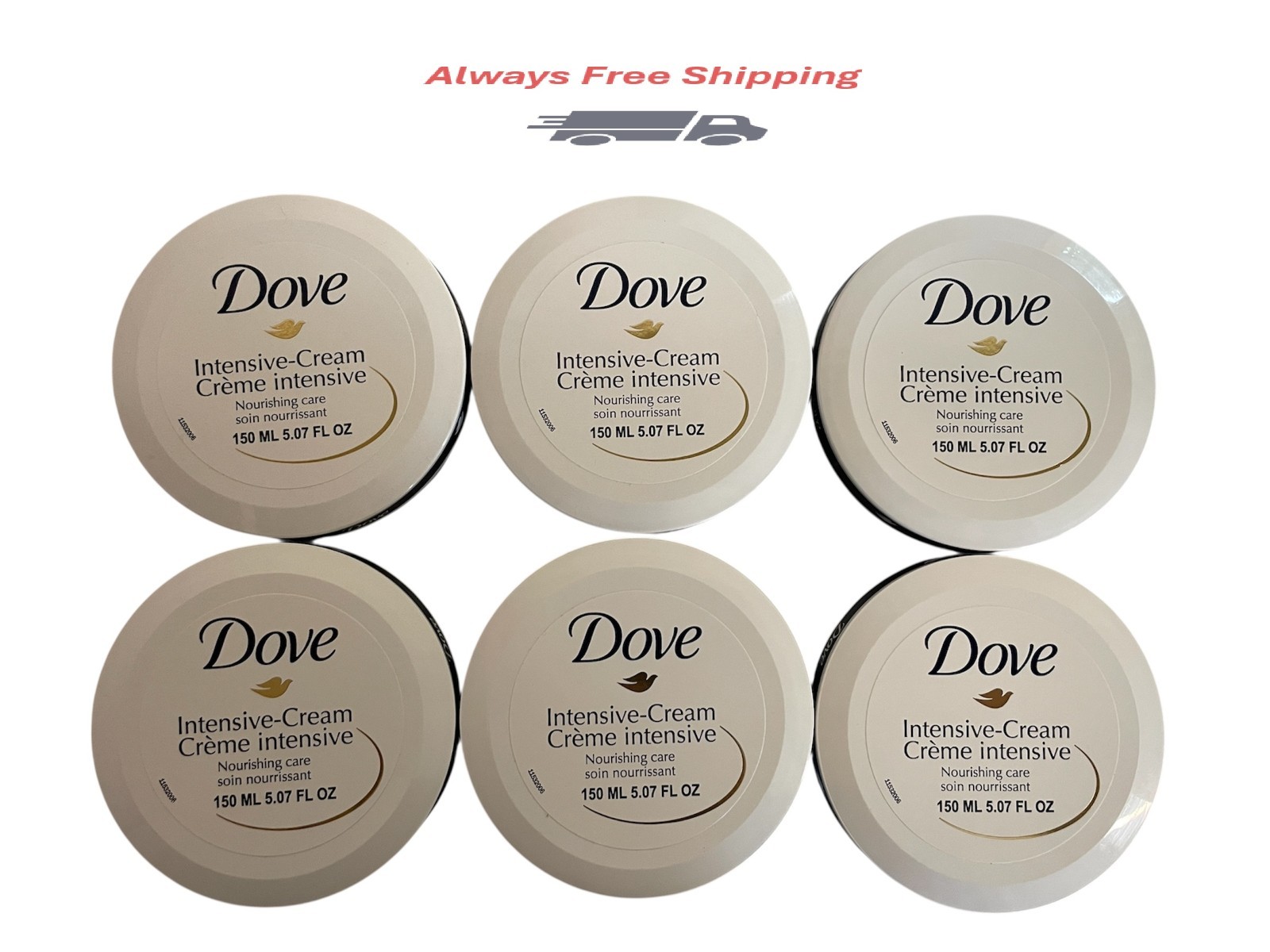 6 Pack - Dove Intensive-Cream Nourishment Care | 5.07 oz. each 6 Pack - Dove Intensive-Cream Nourishment Care | 5.07 oz. each