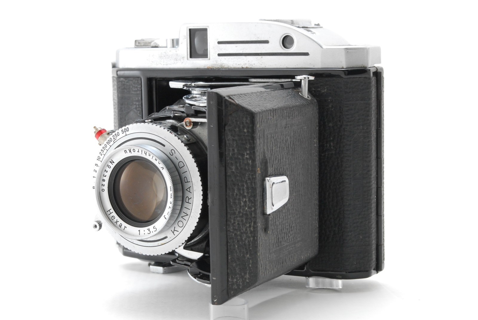 【EXC+++++】Konica Pearl II Rangefinder 6x4.5 Film Camera Hexar 75mm f/3.5