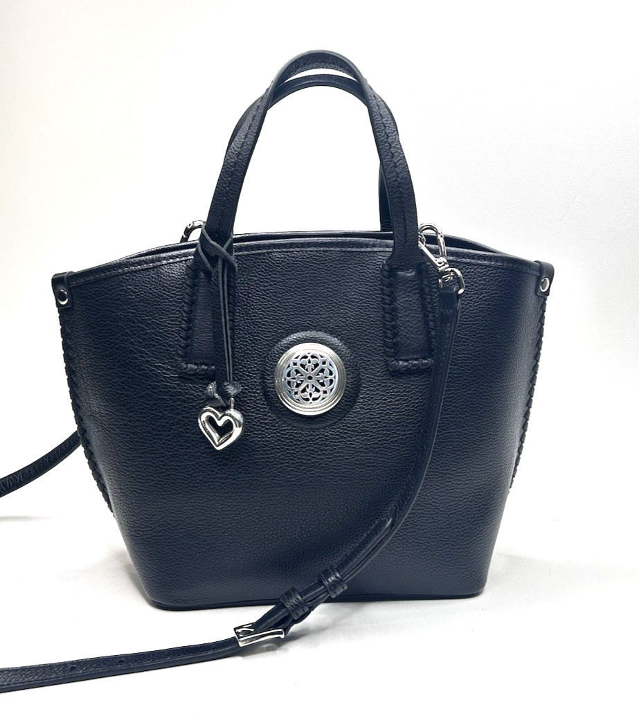 BRIGHTON Ferrara Oriana Small Leather Tote MSRP $455 Black New